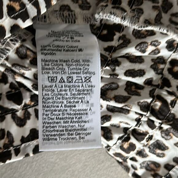 J. Crew Women’s Hyacinth top in leopard cotton poplin Size M - Picture 9 of 10